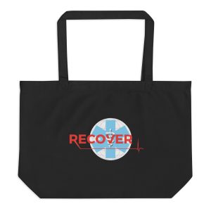 large eco tote black front aacad